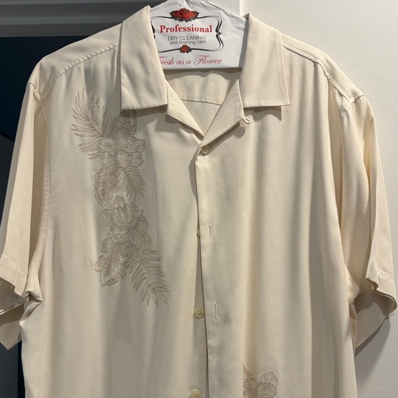Tommy Bahama Other - Tommy Bahama Cream Floral Button Down Shirt